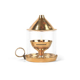 SignoraWare Mangalam Akhand Diya Medium Glass Cover | Daily Pooja & Aarti | Promotes peace, prosperity, and spiritual balance in the home | Gift for Auspicious Occasions | Temples & Community Use