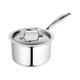Signoraware Artista Tri Ply Stainless Steel SaucePan 20cm with Lid | Save Energy & Time | Easy to Clean | Heating Milk & Coffee | Ideal for Making Pasta, Noodles & Oats ( 3 Ltr | Steel )