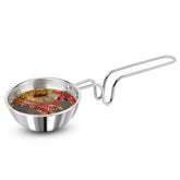 SignoraWare Artista Tri-Ply Cookware Tadkapan | Faster Cooking | Induction Friendly | Ideal for Tadka for Rasam, Sambar, Dals and Curries | Roasting Nuts & Seeds | Making Ghee Tadka Popcorn ( 400ml )