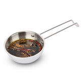 SignoraWare Artista Tri-Ply Cookware Tadkapan | Faster Cooking | Induction Friendly | Ideal for Tadka for Rasam, Sambar, Dals and Curries | Roasting Nuts & Seeds | Making Ghee Tadka Popcorn ( 450ml )