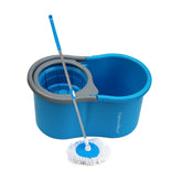 Signoraware Expert Cleaning Mop | Home & Office Use | Durable & Lightweight | 360° Spin Floor Cleaning Mop | Ideal for Wet & Dry Cleaning on Tiles, Marble, Wood, and Laminate Floors ( Blue )