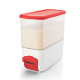 SignoraWare BPA Free Plastic Rice Dispenser | Airtight Lid | No more scooping or spilling | Saves time in cooking | Accurate portioning | Ideal for Whole wheat, Dal, Chana & Rajma ( 10KG )