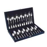 SignoraWare SAFARI Stainless Steel Cutlery Set | High-Grade Stainless Steel Spoons & Forks |Durable & Rust-Resistant | Gifting Set for Dining | Ideal for Serving ( Set of 24.Pcs | Steel )