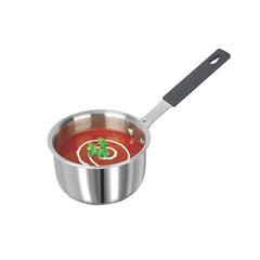 SignoraWare Artista Tri-Ply Stainless Steel Mini Saucepan 10cm | Microwave Safe | Save Energy & Time | Easy to Clean | Heating Milk & Coffee | Ideal for Small batch of Pasta, Noodles & Oats ( 500ml  )